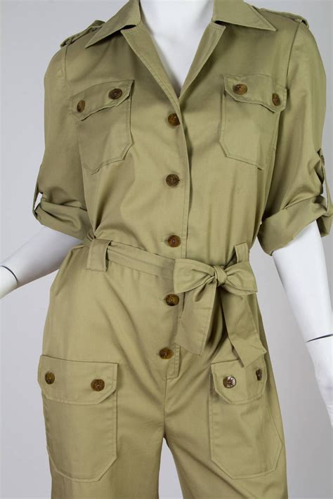 yves saint laurent safari jumpsuit|Saint Laurent Safari Jumpsuit at 1stDibs.